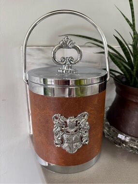 🧊✨ Vintage Hong Kong Ice Bucket | Hollywood Regency / Mid-Century Barware 1970s